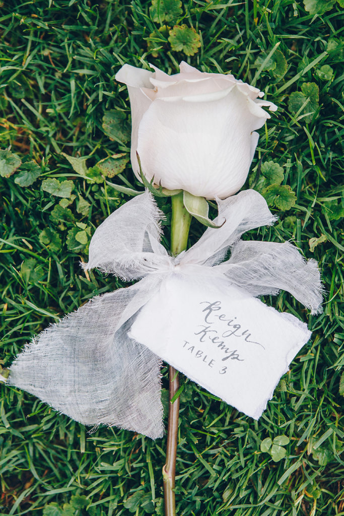 Cecile Lau Calligraphy Escort Card