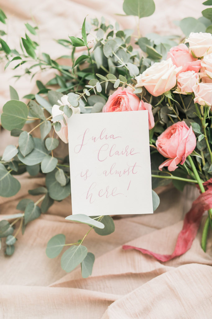 Cecile Lau Calligraphy - Baby annoucement