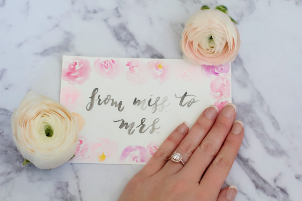 Cecile Lau Calligraphy From Miss to Mrs.