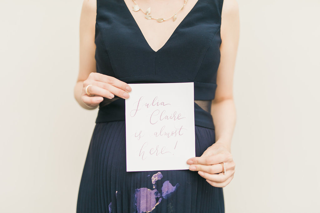 Cecile Lau Calligraphy - Mama's Baby Announcement