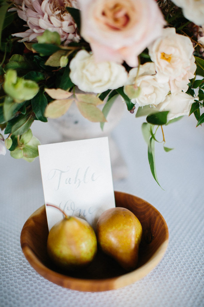 Cecile Lau Calligraphy Table Number